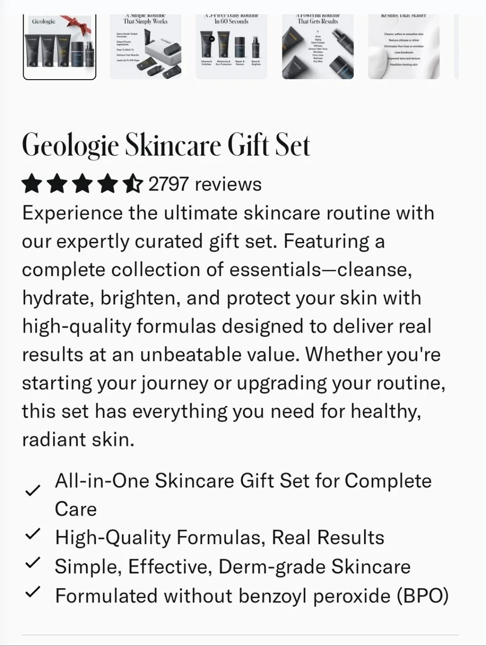 Geologie Skincare Set